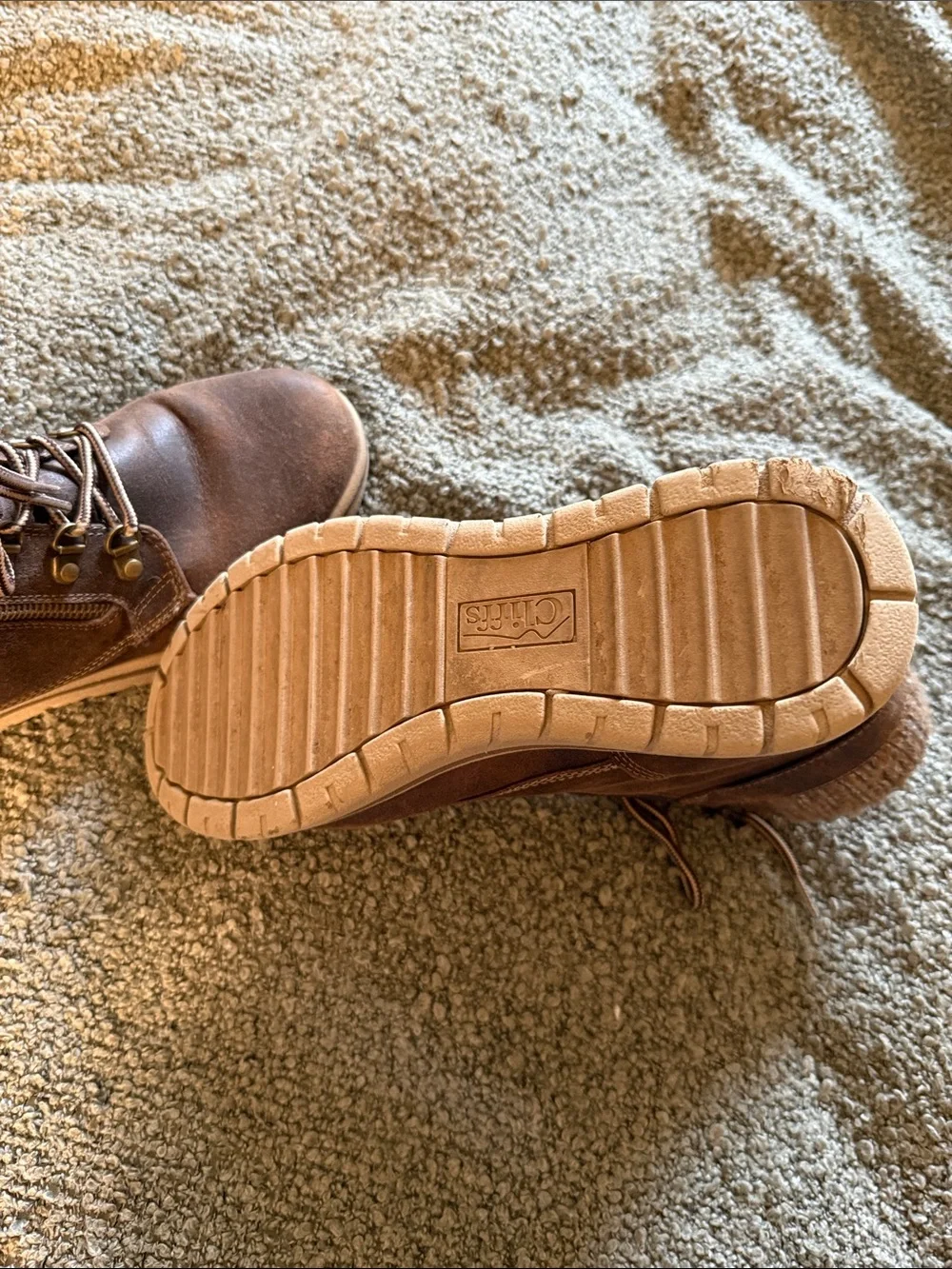 Cliffs by WHITE MOUNTAIN Brown Lace-Up Suede Ankle Boots